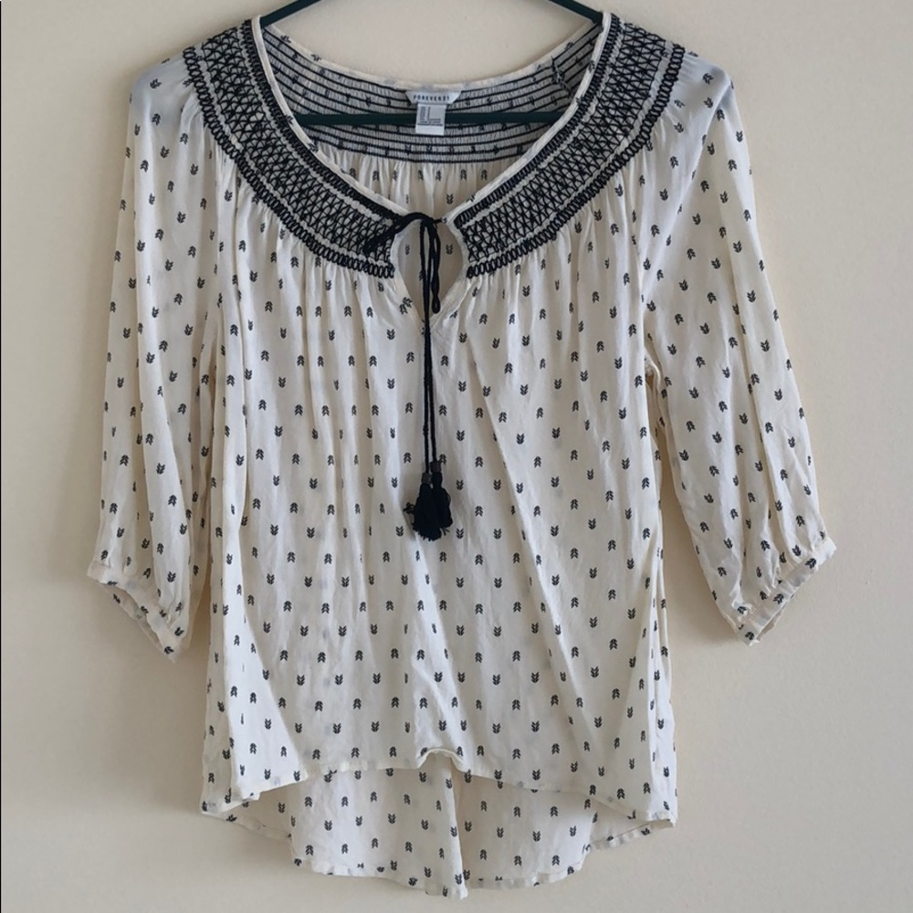 Forever 21 Peasant Blouse